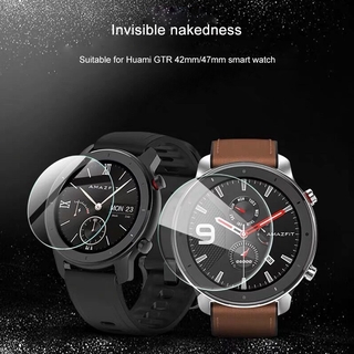 Kính Cường Lực Viền Nhôm Cho Đồng Hồ Thông Minh Huami Amazfit Gtr 47mm (For Dt78) 42mm