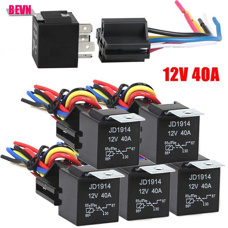Rơ Le Tự Động Chống Thấm Nước 12v 5pin 40a 12v 5pin 12v