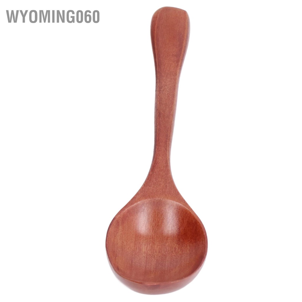 Wyoming060 Wooden Spoon Portable Harmless Rice Soup Dessert Kitchen Utensil for Household Office