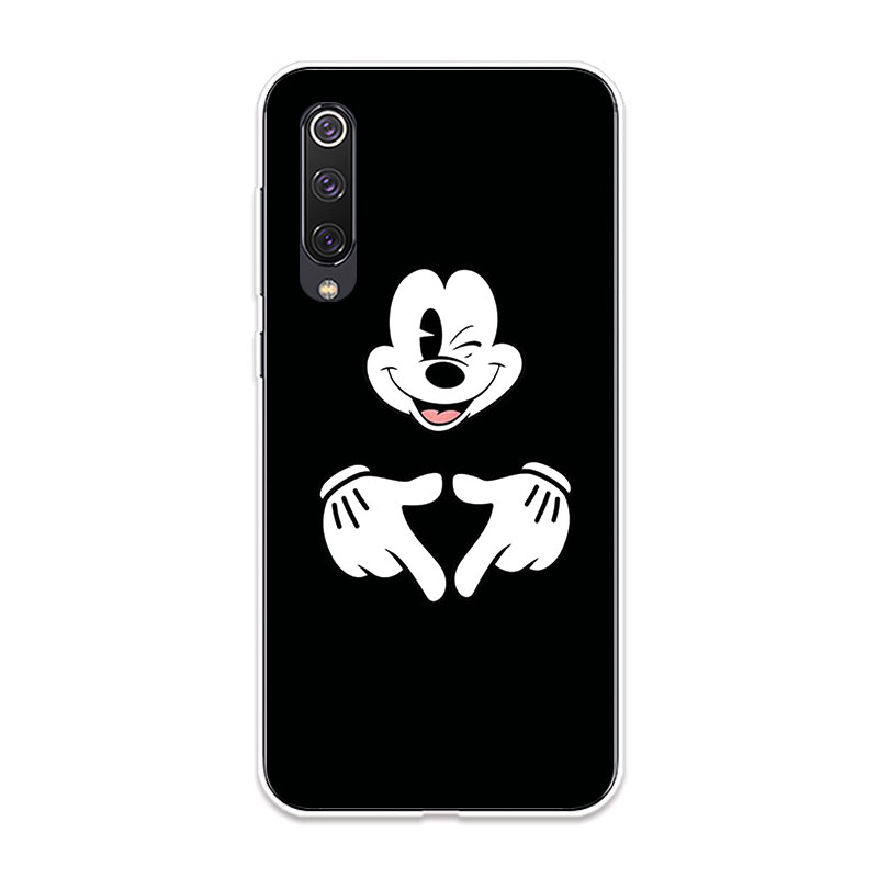 Ốp Lưng Xiaomi MI 8 Lite Pro 8SE 9 SE TPU mềm Case Cá tính đen tuyền Two