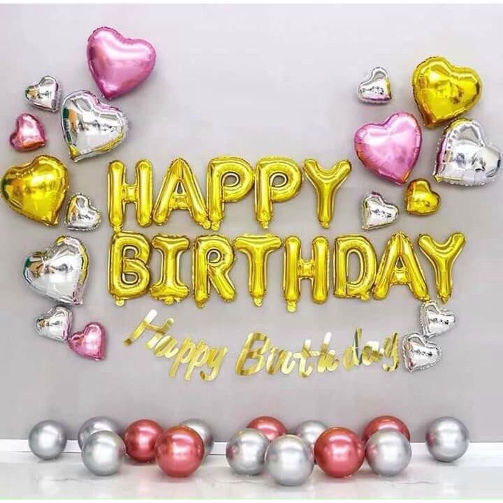 [Ảnh thật] Set trang trí sinh nhật lung linh HPBD (COMBO 122)