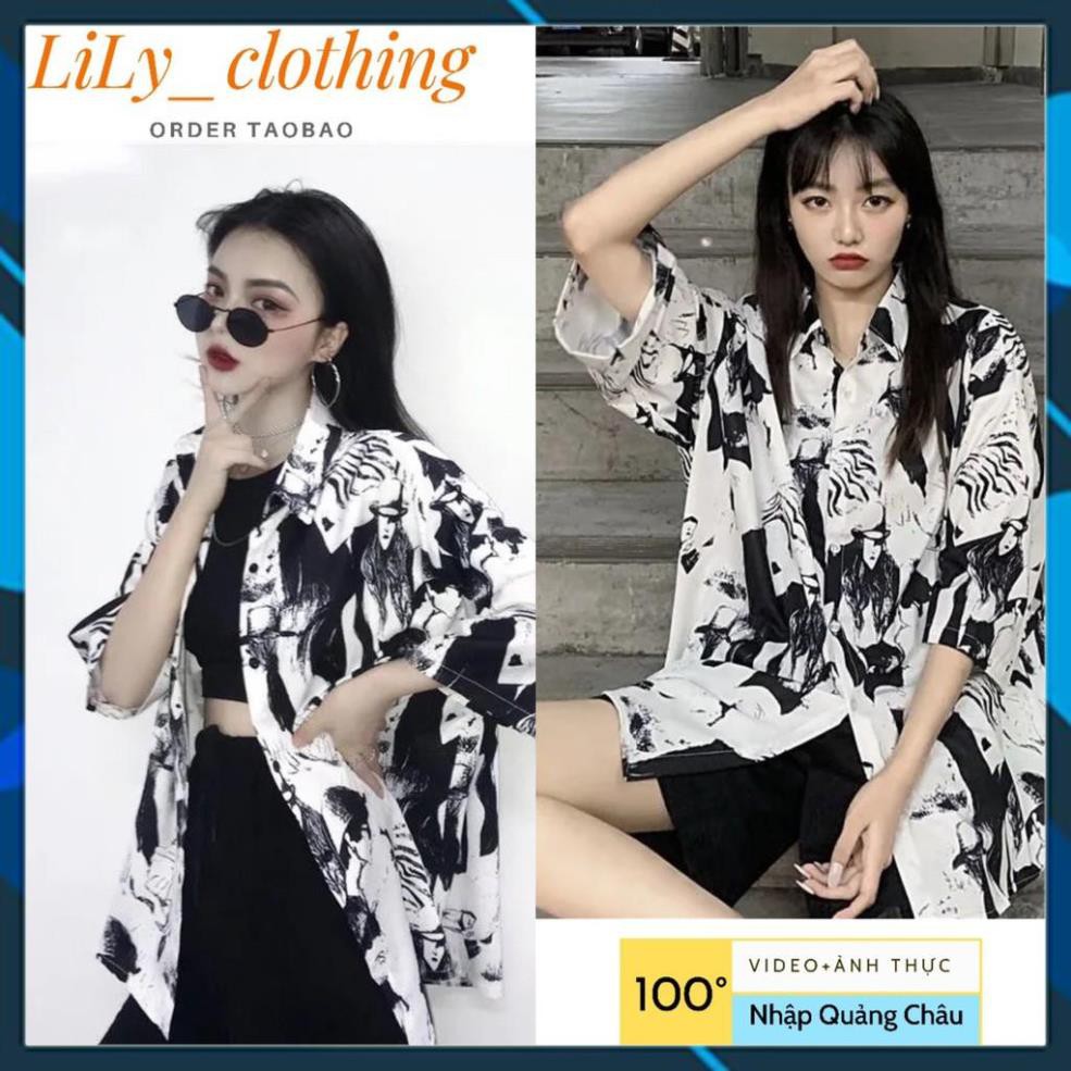 ÁO sm form rộng unisex in hình ulzzang freesize Taobao - A152
