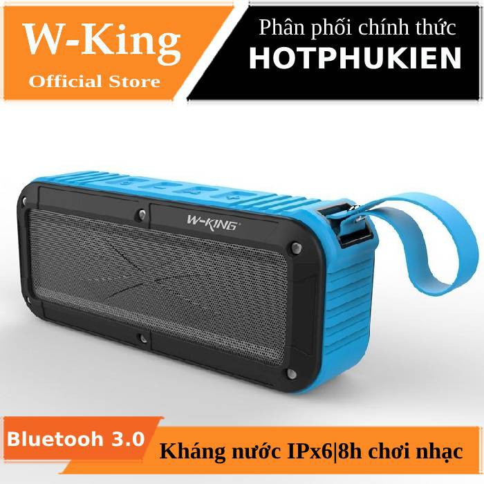 Loa di động Bluetooth thể thao kháng nước kháng bụi IPx6 chính hãng W-King S20