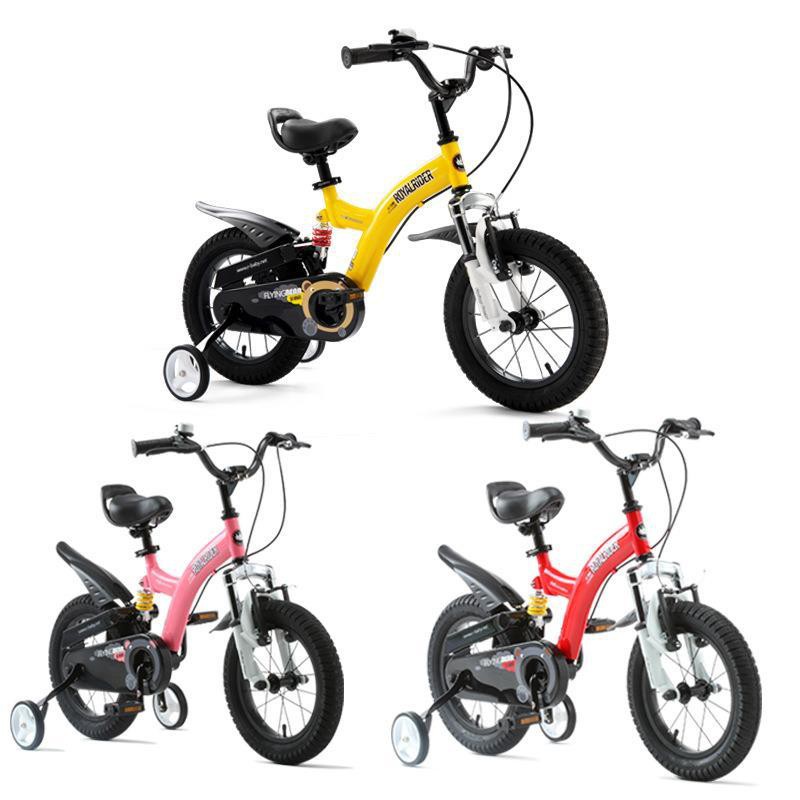 [Xe đạp   bánh 12, 14, 16]Xe đạp trẻ em Ubay-Gấu bay nhỏ 3-10 tuổi Xe đạp đôi bằng thép carbon cho bé Xe đạp 12, 14, 16/