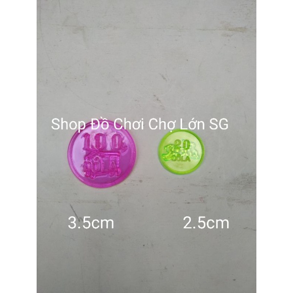 Đồ Chơi Đồng Xu Nhựa Túi 100 gam