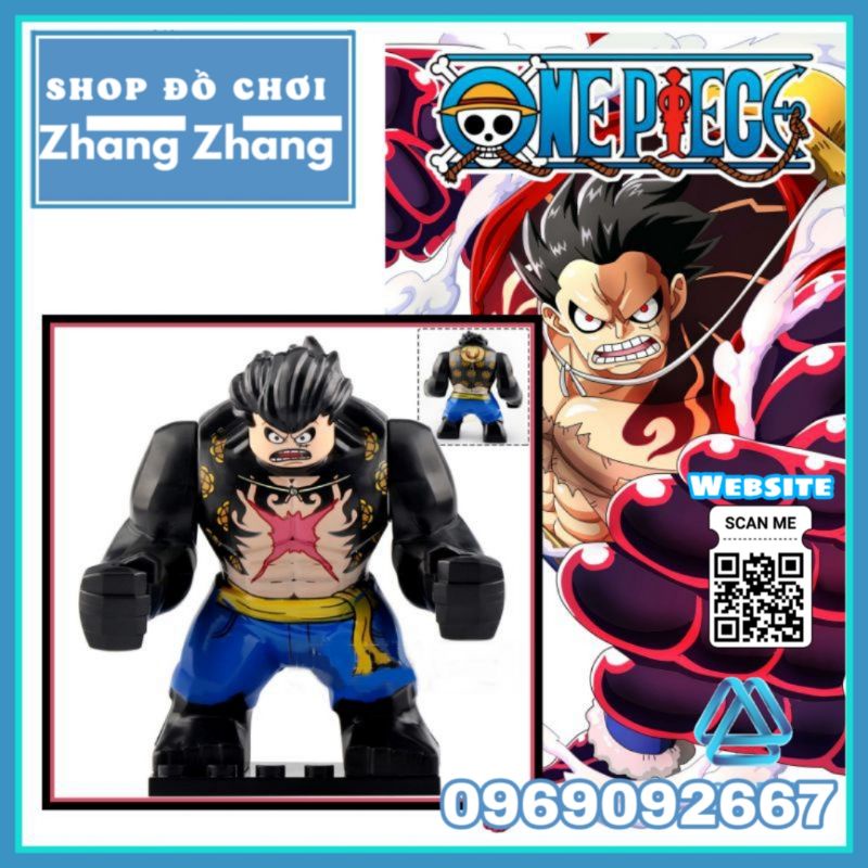 Đồ chơi Xếp hình Luffy gear 4 Boundman Đảo hải tặc trong One Piece Minifigures Koruit XP235