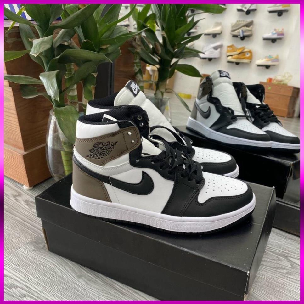 Giày jordan PANDA Giày Thể Thao cao cổ Đen Trắng nam nữ, jd Cổ Cao Hot Trend