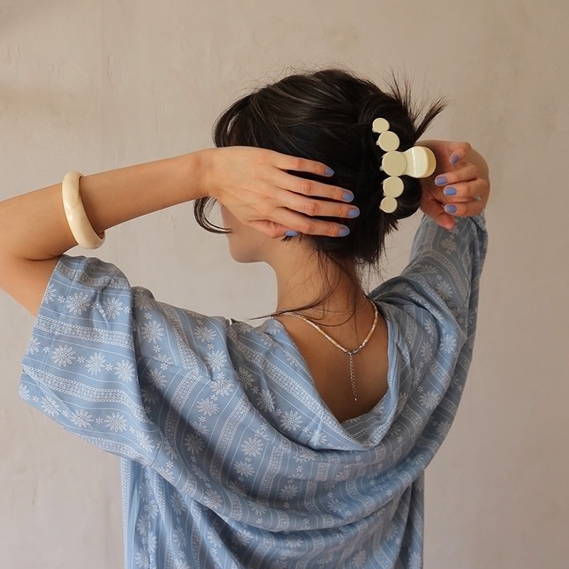 IF ME Kẹp tóc   đính ngọc trai/ hoa thanh lịch thời trang cho nữ