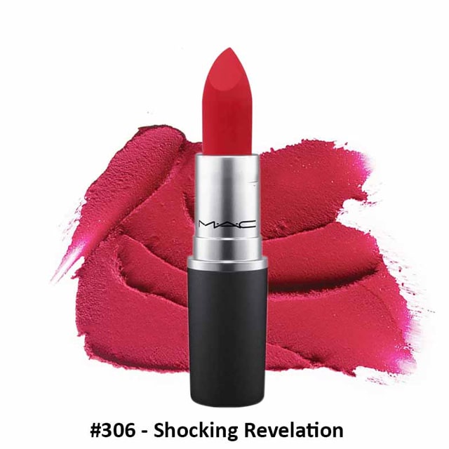 Son Mac nhám Shocking Revelation 306 màu đỏ hồng lạnh - Herskin Official Store
