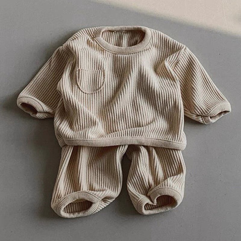 Bộ Korea Thu Đông Dài Tay Cho Bé Trai Và Bé Gái Ween Chất Liệu Len Tăm Từ 8kg Đến 28kg - KEN STORE