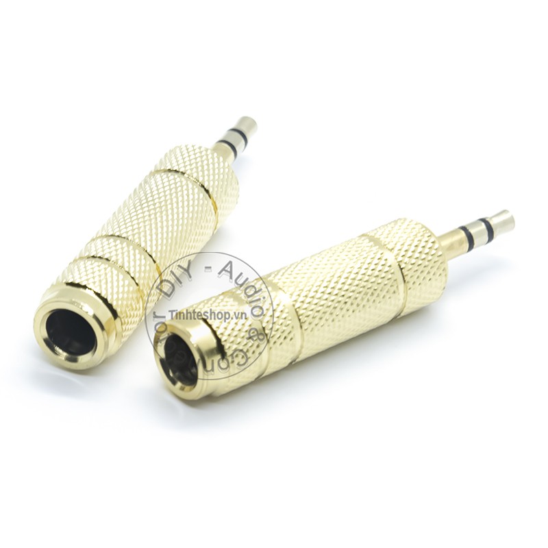 1 chiếc - Đầu chuyển 3.5mm sang 6.5 6.35mm - Rắc cắm chuyển audio microphone 3.5mm đực sang 6.5mm cái