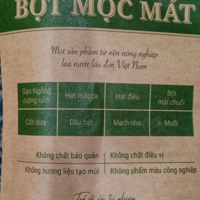 Sữa bột Mộc Mát mật chuối