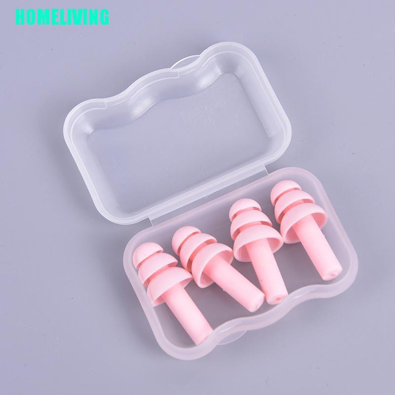 Set 2 Cặp Nút Bịt Tai Chống Ồn Tiện Dụng Khi Đi Du Lịch