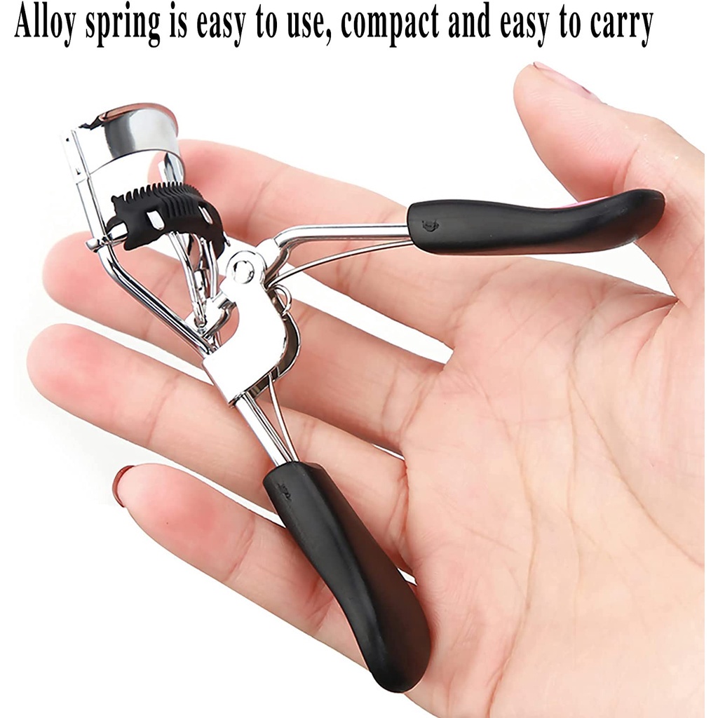 Dụng Cụ Bấm Cong Mi Chuyên Nghiệp Với 4 Miếng Đệm Đàn Hồi Thay Thế Và Cọ Xoắn Ốc Cho Mi Mắt Cong JP5