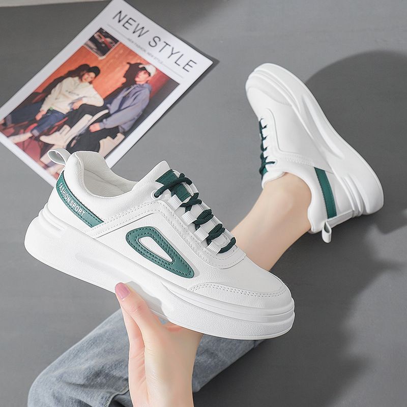 Giày Sneakers Nữ Dáng Basic Fashion Sport Đế Cao 3cm