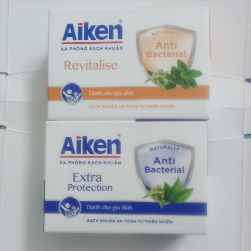 Xà phòng sạch khuẩn Aiken Revitalise hoặc Extra Protection 90gr