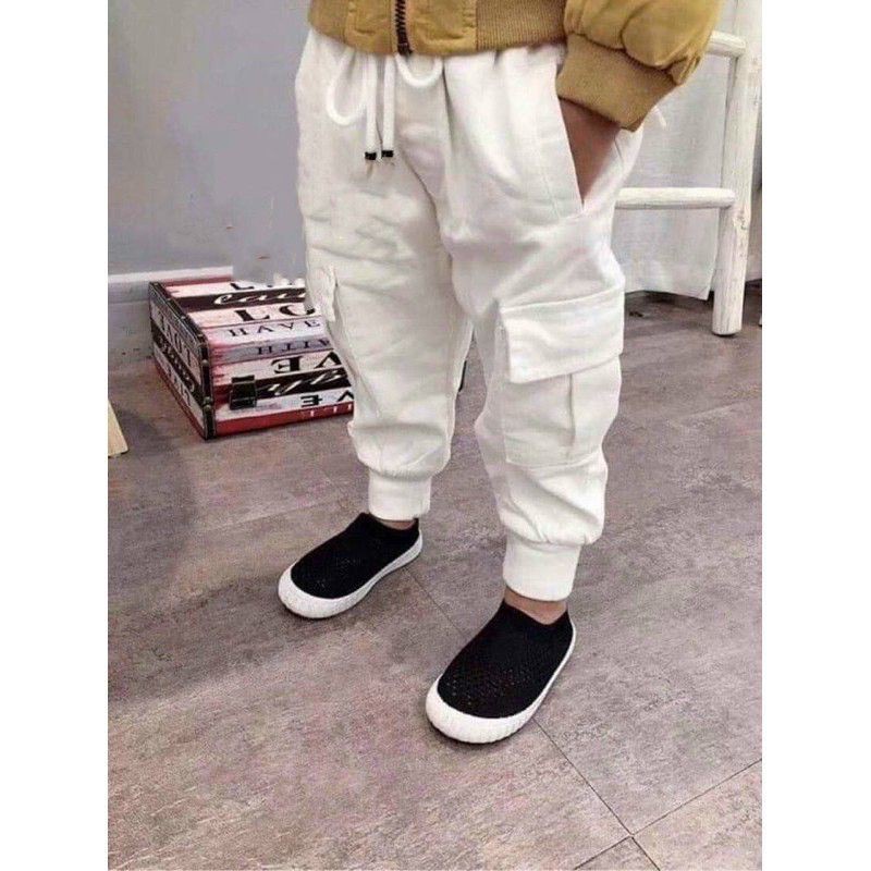 Quần kaki túi hộp bo gấu cho bé 10-21kg