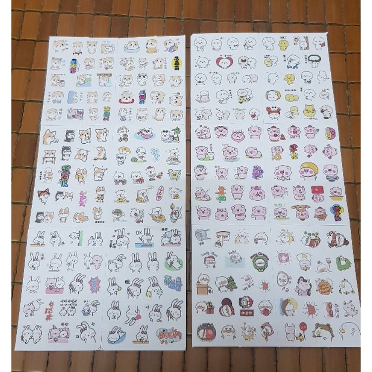 Sét 600 hình dán stick siêu cute