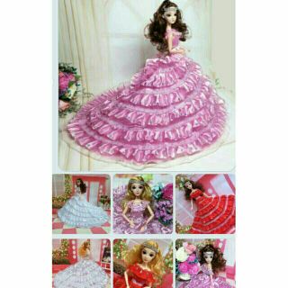 Váy cho búp bê Barbie , Xinyi , kexin , licca 30cm