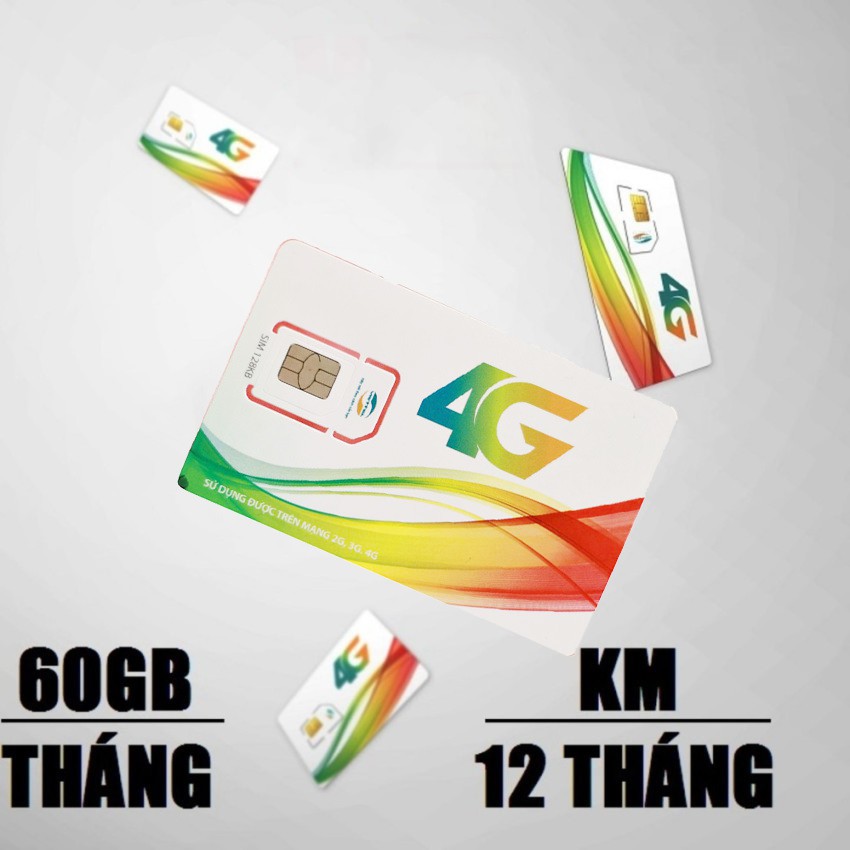 SIM 4G VIETTEL 60GB/THÁNG  120GB/THÁNG - VÀO MẠNG TỐC ĐỘ CAO - NGHE GỌI NHẮN TIN  - KM BÚT CẢM ỨNG