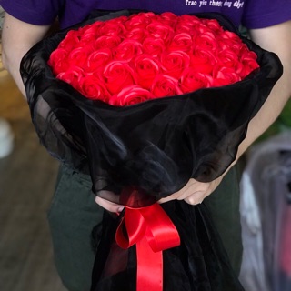 Bó hoa hồng sáp 50 bông giá rẻ