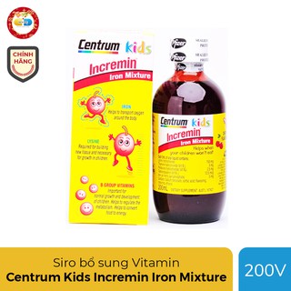 Siro Centrum Kids bổ sung Vitamin và khoáng chất (Chai 200ml) date 8/2020