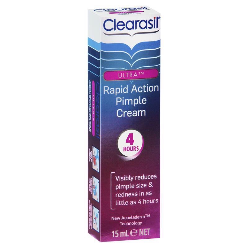 Kem hỗ trợ giảm mụn Clearasil Ultra Rapid Treatment Cream 15ml