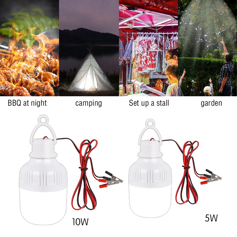 Bóng Đèn LED DC 12V Điện Áp Thấp Di Động Treo Trang Trí Nhà Cửa/Sân Vườn