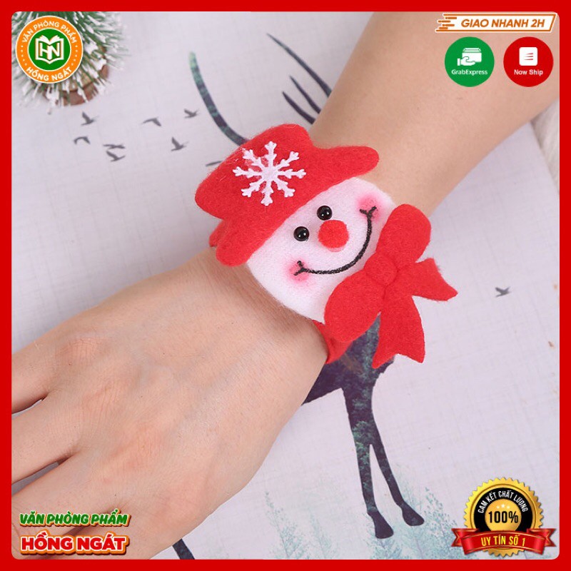 Vòng Tay Noel⭐Không Phát Sáng vải nhung dạ đồ chơi đồng hồ đeo tay quà tặng học sinh trong mùa giáng sinh cho bé N047