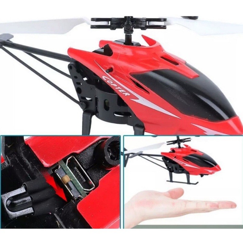 Máy bay điều khiển siêu rẻ cảm ứng - helicopter infrared 406