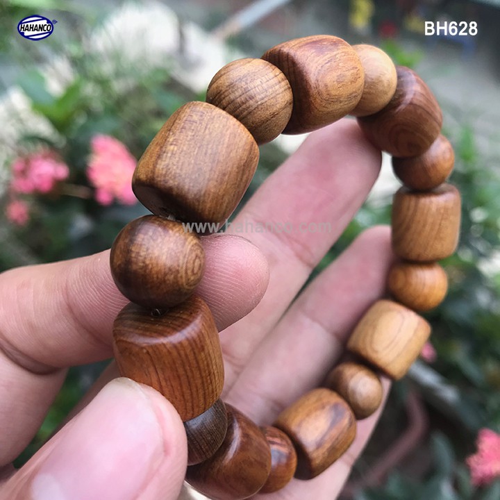 Vòng tay gỗ Bách Xanh đốt trúc - Phú Quý và trường tồn (BH628)
