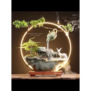 [Hỏa Tốc] Thác Nước Non Bộ Đèn Led Trang Trí Cao Cấp