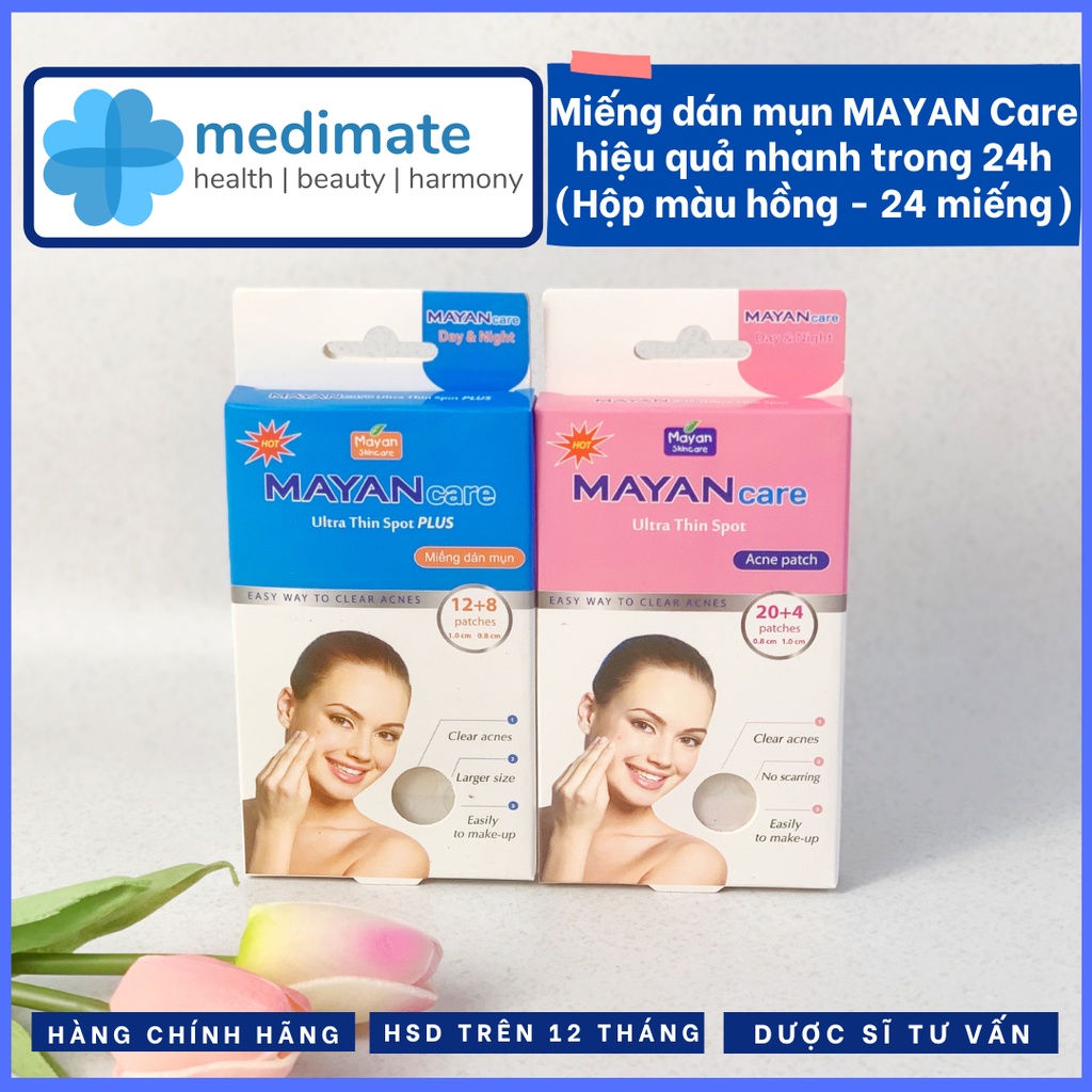 Miếng dán mụn MAYAN Care siêu mỏng hiệu quả nhanh sử dụng đêm và ngày