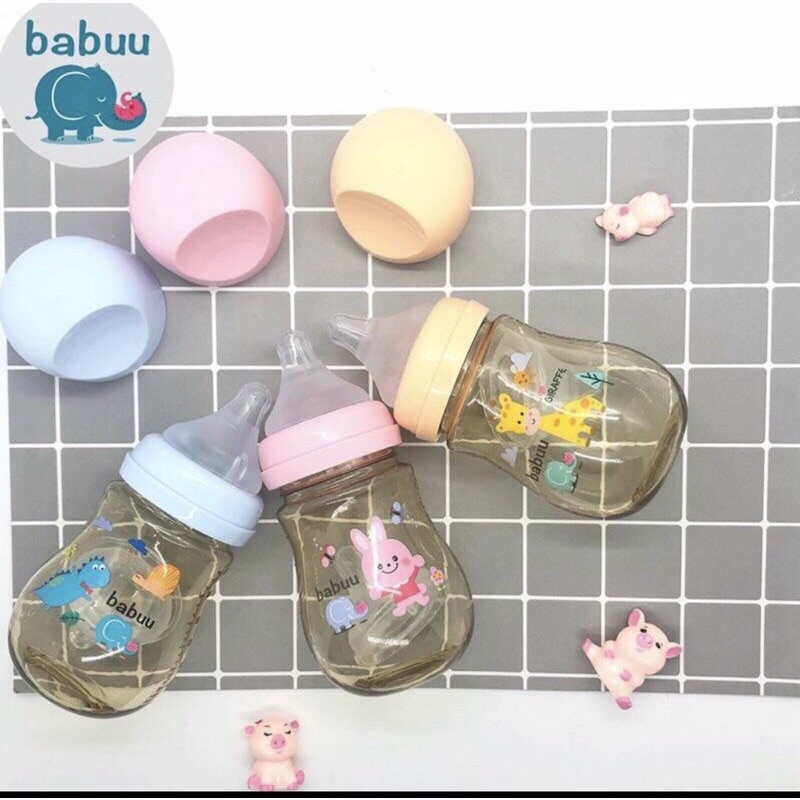 Bình sữa Babuu PPSU 90ml/210ml/270ml tặng kèm núm