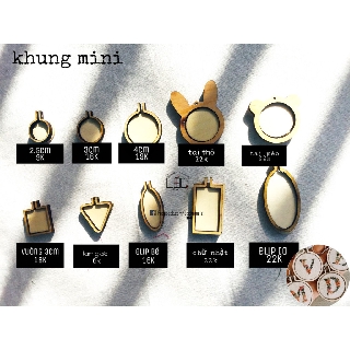 Khung gỗ mini làm móc khóa Handmade - LỘC Homeis