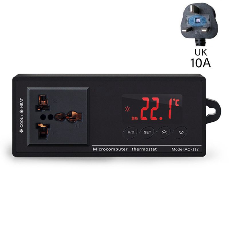 Bộ điều khiển nhiệt độ có đầu chuyển đổi nguồn 10A AC-112 dành cho bể cá