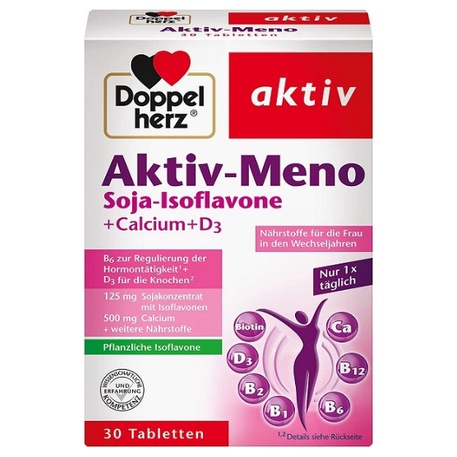 [Aktiv-Meno hộp 30 viên], viên uống cân bằng nội tiết tố nữ và cải thiện triệu chứng tiền mãn kinh.