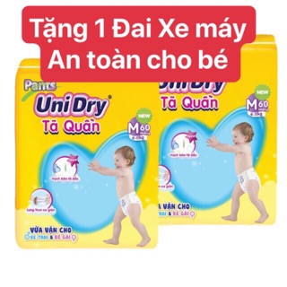 ( Tặng Quá ) Combo 2 tã quần UniDry M60/L54/XL48/XXL44