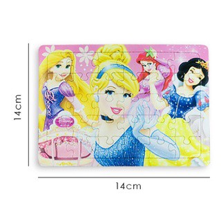 Bộ 30 miếng đồ chơi xếp hình chủ đề Pony Frozen Ultraman Spiderman Hello Kitty Doremon dễ thương cho bé