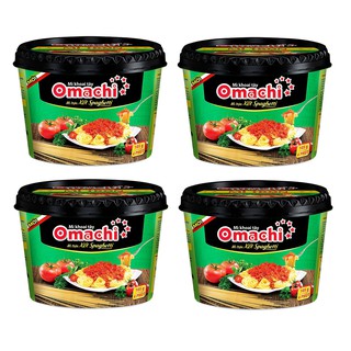 Combo 4 hộp Mì Khoai Tây Omachi xốt Spaghetti 105G/hộp