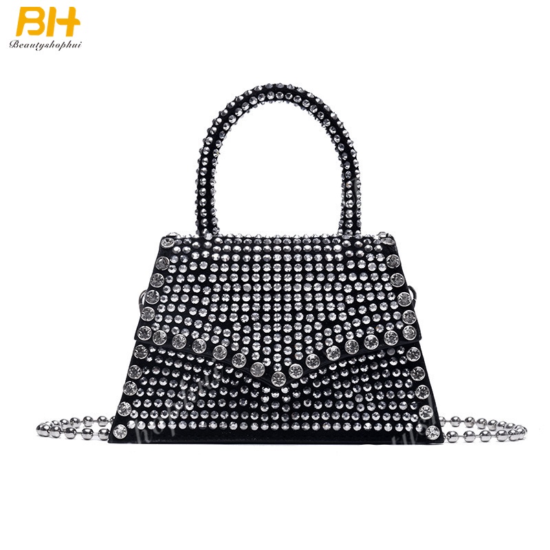 Túi Xách Đeo Vai Kiểu Vuông Đính Đinh Tán Thời Trang Dành Cho Nữ