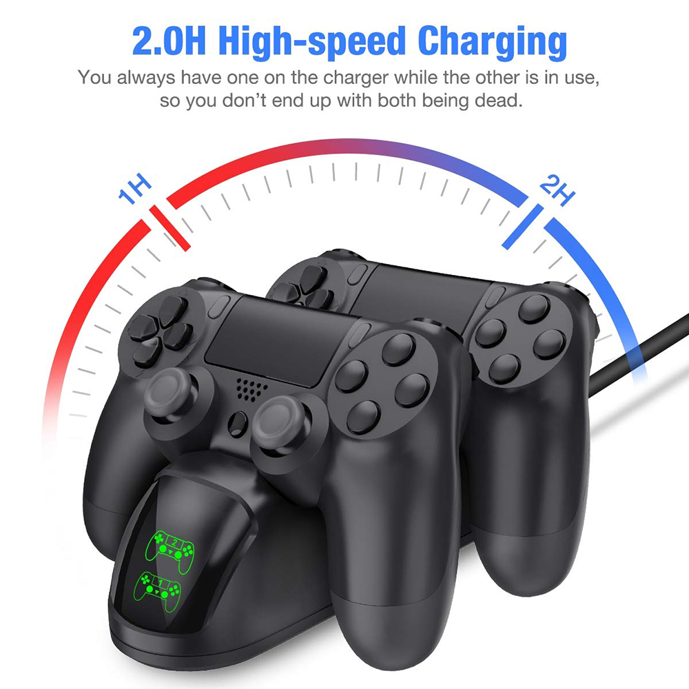 Đế Sạc 4 Cổng Usb Cho Tay Cầm Chơi Game Ps4 Sony Playstation 4 / Ps4 / Ps4 Ultra / Ps4 Pro