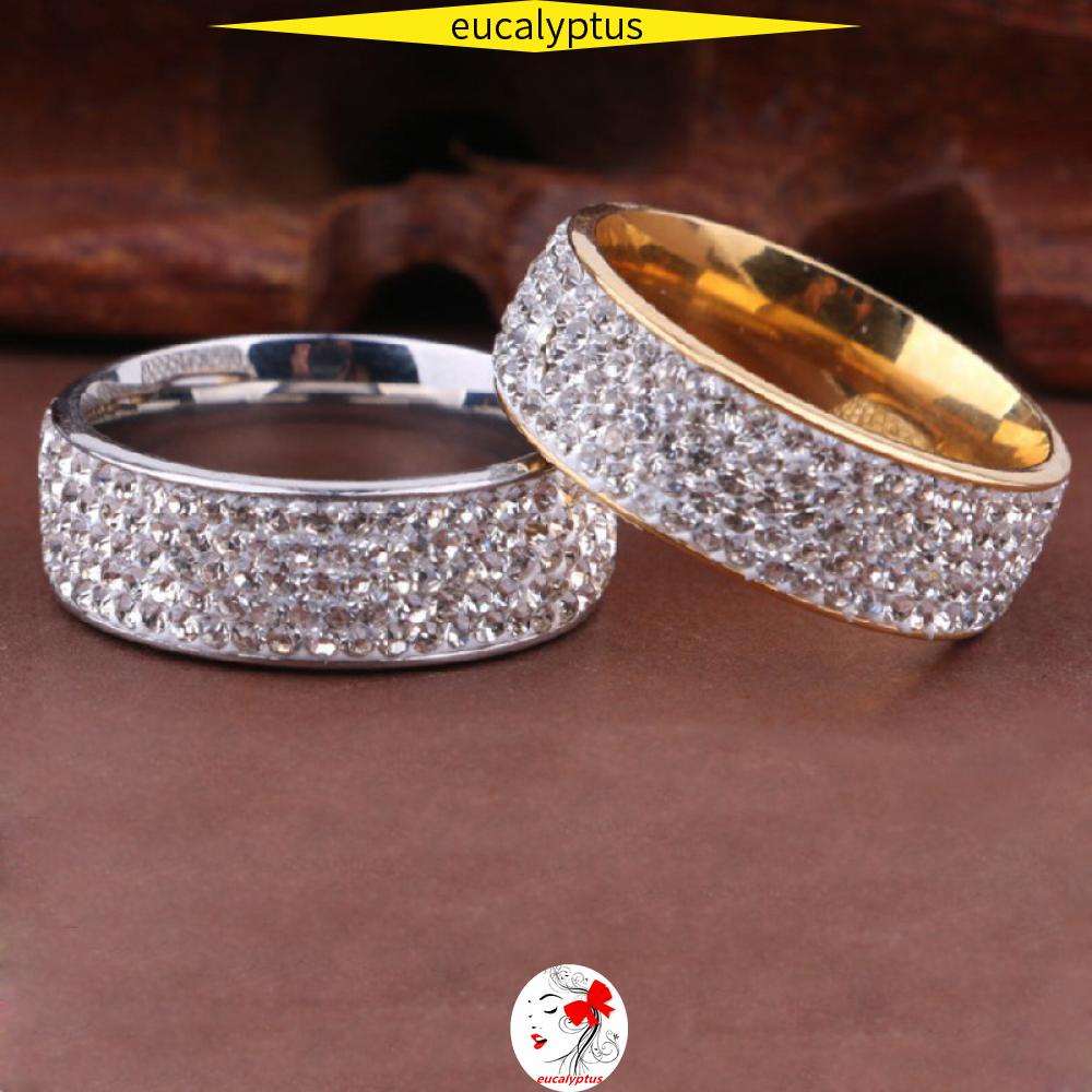 Nhẫn inox đính đá zircon 8mm nhiều màu sắc thời trang kích thước 8-12 dành cho nam và nữ