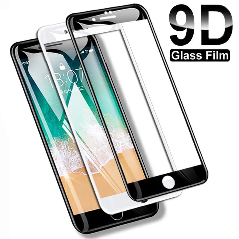 Kính Cường Lực 9D Bảo Vệ Màn Hình Cho iPhone 13 12 mini 11 4 Plus 12 Pro Max 5S SE 7 8 6 6S Plus X XR XS Max SE 2022