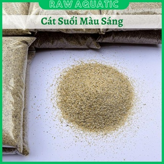 [1kg] Cát Suối Thiên Nhiên Màu Sáng Trang Trí, Setup Bể Cá Cảnh, Bể Thủy Sinh