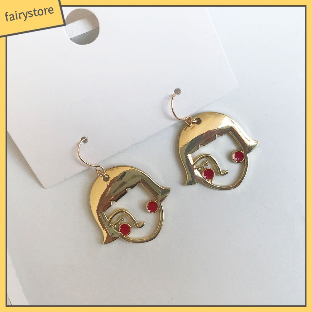 Khuyên Tai Hợp Kim Hình Khuôn Mặt Vui Nhộn