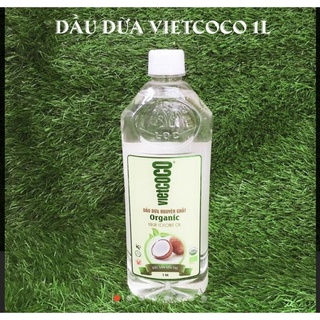 Dầu dừa nguyên chất ép lạnh Vietcoco - chai 1 lít