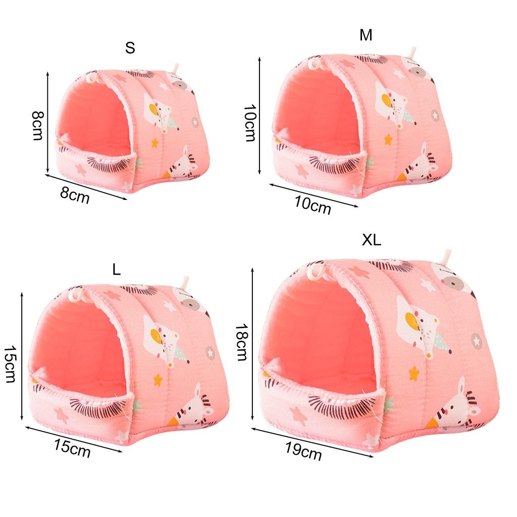 Giường Ngủ Ấm Áp Họa Tiết Hoạt Hình Cho Thú Cưng/Sóc/Chuột Hamster