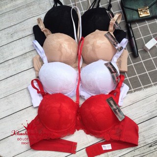 Áo Lót Mút Dày Siêu Nâng Ngực Phối Ren 6088