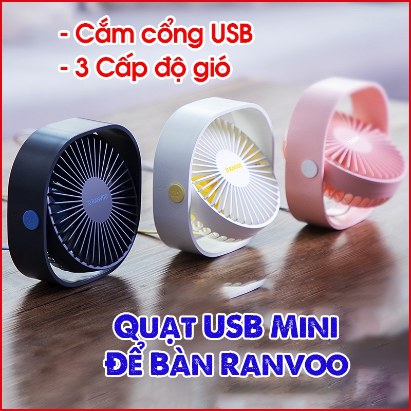 Quạt USB Mini Để Bàn RANVOO | BigBuy360 - bigbuy360.vn